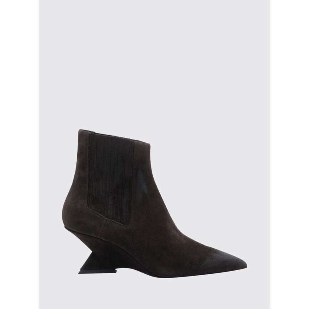 The Attico Women The Attico Cheope Suede Chelsea Boots With Wedge Heel